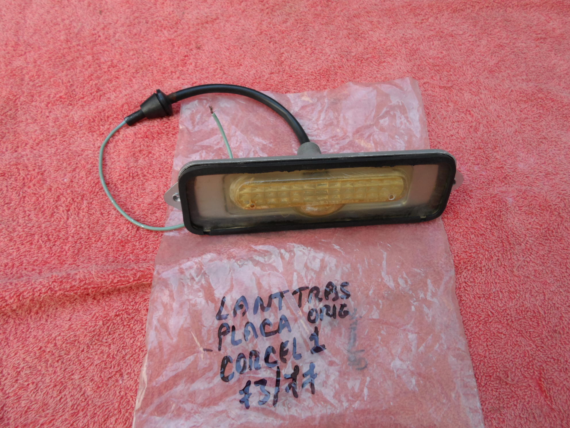 Lanterna Traseira Placa Para choque Original Ford Corcel 1 73/77